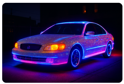 full bedbazzled led car​