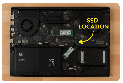 omen laptop 15 300mhz ssd location