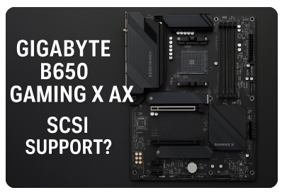 gigabyte b650 gaming x ax motherboard scsi​